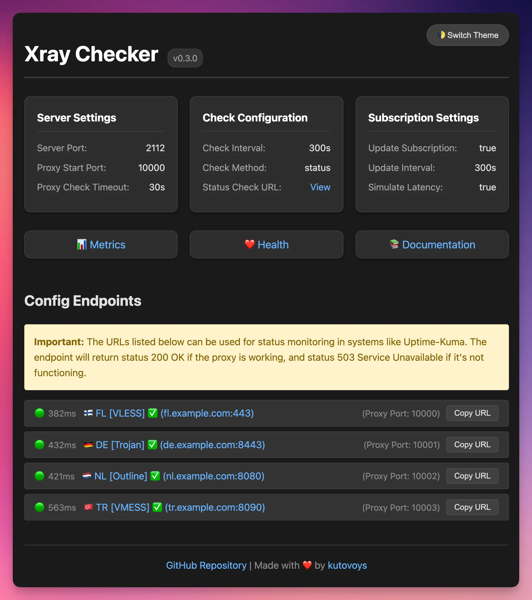 Xray Checker